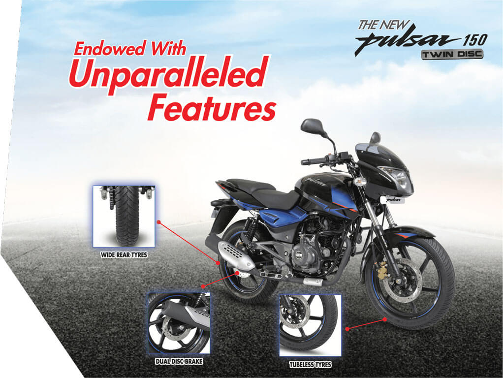 Pulsar 150 Twin Disc Safety features